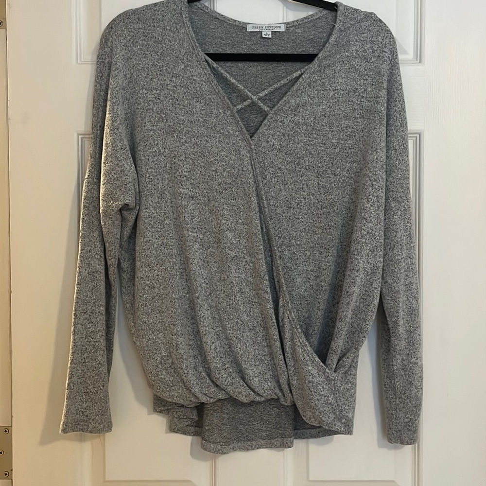 Faux wrap top